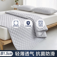 南极人床垫软垫家用垫被褥子加厚褥子垫双人1.8m床垫子宿舍单人床垫褥子 薄垫-素彩灰（厚约1.0cm) 150x200cm【抗压回弹】