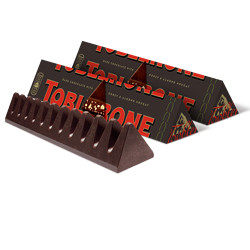 TOBLERONE 瑞士三角 瑞士进口三角黑巧克力含巴旦木糖100g*2条喜糖果年货送礼喜糖
