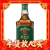 爆卖年货：JIM BEAM 金宾 美国 黑麦波本威士忌 40%vol 700ml