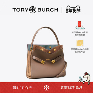 TORY BURCH DOUBLE LEE 小号牛皮手提包女包 80735