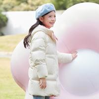 【三防面料 蓄热保暖】女童拜年服23冬中大童儿童中长款羽绒服