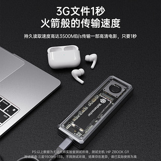 Yottamaster 尤达大师 USB4.0硬盘盒M.2 NVMe移动固态硬盘盒兼容雷电4/3