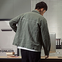 TONLION 唐狮 [1折价69.9元,叠加优惠券]唐狮春季新款工装外套男夹克韩版潮流春装百搭时尚宽松男装