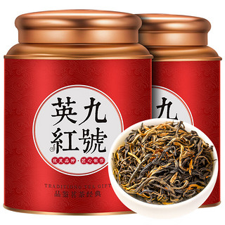 MINGJIE 茗杰 茶叶 英红九号新茶广东原产英德红茶茶叶礼盒装500g 送长辈