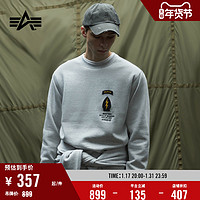 ALPHA INDUSTRIES 男女同款刺绣贴布宽松圆领卫衣3019LXJ