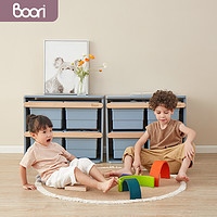 Boori儿童玩具收纳箱整理盒实木储物柜宝宝衣服置物架幼儿园书架