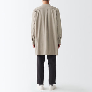  無印良品 無印良品 MUJI 女式 法兰绒 中长衬衫 BCJ16C1A 长袖休闲百搭衬衫