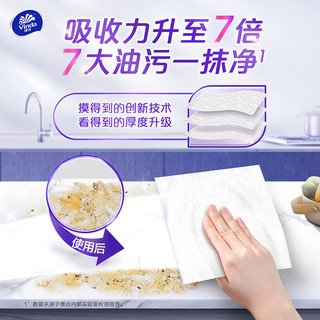 维达（Vinda）厨房纸 可水洗卷纸85节整箱 3层加厚吸油去污 干净卫生食品接触级 1卷