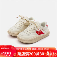 Kappa Kids背靠背卡帕秋季低帮男女童鞋子校园儿童小众板鞋休闲鞋易穿脱