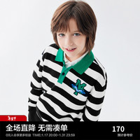 MiniPeace太平鸟童装春新男童长袖T恤F1CPE1C18 中性条纹 1