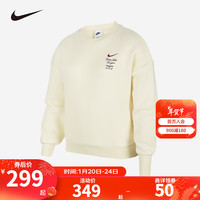 NIKE 耐克童装男女童加绒保暖卫衣2024薄绒儿童印花上衣大童 113 155/76(L)