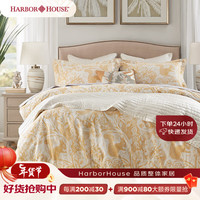 Harbor House 床上四件套纯棉磨毛秋冬床单被套HH家纺花草系列美式家纺 Wattana-磨毛 1.8米床2.2*2.4米被芯