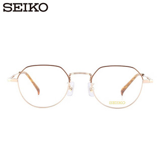 精工(SEIKO)眼镜框全框钛合金镜架男女款可配近视度数眼镜H03098 112黑色