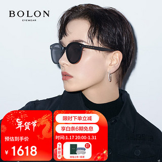 暴龙（BOLON）眼镜度数近视太阳镜墨镜 BL3050C10 1.67灰色偏光