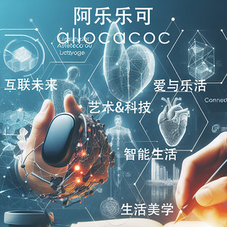 allocacoc 阿乐乐可 WIFI桌面天气时钟桌搭潮玩智能彩屏SD2