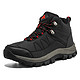 AT ANGTOO 安崉户外登山鞋男徒步旅游鞋子防滑耐磨运动鞋男鞋加绒保暖 黑色 43