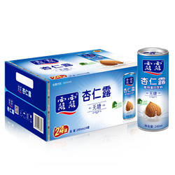 lolo 露露 杏仁露无糖饮料240ml*20罐整箱木糖醇承德特产送礼盒植物蛋白饮料 无糖杏仁露240ml*8罐