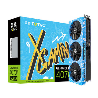 ZOTAC 索泰 RTX 4070Ti SUPER X-GAMING OC 独立显卡 16GB