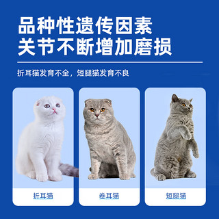 医仕高猫咪骨骼宝折耳猫软骨素宠物关节硫酸氨糖软骨素修复润滑鲨鱼软骨素 猫骨骼宝+送化毛膏