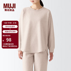 MUJI 無印良品 无印良品 MUJI 女式 抓绒 套头衫保暖家居服FDE53C2A 象牙色 M