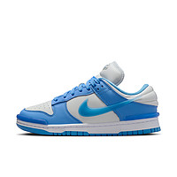 NIKE 耐克 Dunk Low Twist 女子运动板鞋 DZ2794-002 尘光子色/大学蓝/白色 36.5