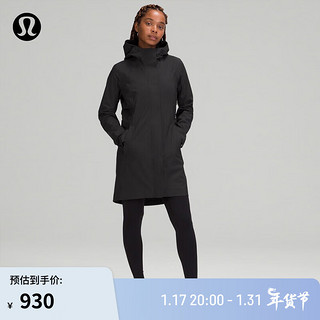 lululemon 丨Rain Rebel 女士风衣外套 LW4BOGS 黑色