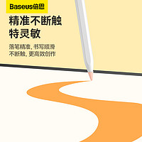 BASEUS 倍思 电容笔尖套适用于苹果ApplePencil防滑耐磨静音1/2一代二代ipencil平板硅胶笔尖保护套触控类纸膜双阻尼