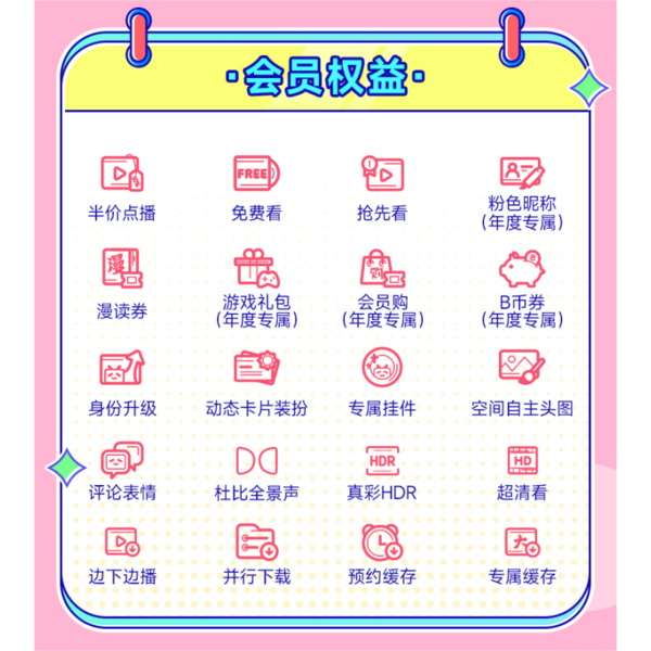 bilibili 哔哩哔哩 超级大会员 年卡