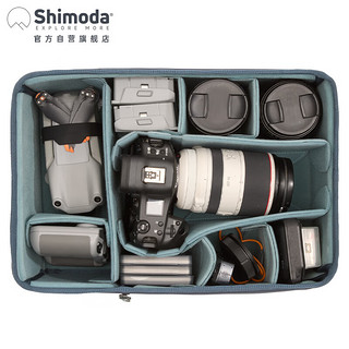 Shimoda 摄影包内胆 户外相机包收纳X40/50E35v2适配内胆 翼动翼铂大号单反内胆 v3  520-245 大号单反内胆 35/40/50背包通用