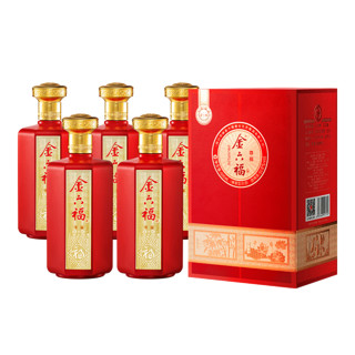 88VIP：金六福 尊福白酒兼香型50.8度整箱500ml*6瓶纯粮食过年货送礼盒装