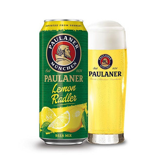 PAULANER 保拉纳 德国保拉纳柏龙小麦啤酒听装柠檬拉德乐啤酒500ml*24听