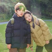 EBAER 一贝皇城 男童棉服冬加厚儿童上衣洋气连帽冬季保暖外套