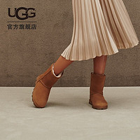 UGG 女士雪地靴基础款休闲圆头平底经典舒适短筒靴1115032 CHE | 栗色 39