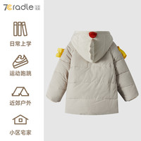 儿童棉服外套加厚男童女童红色棉衣棉袄宝宝保暖新年上衣七彩摇篮