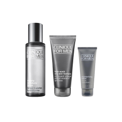 CLINIQUE 倩碧 男士三步曲护肤套装（控油洁面啫喱200ml+保湿爽肤水200ml+男士润肤乳100ml）+（赠 黄油50ml*5）