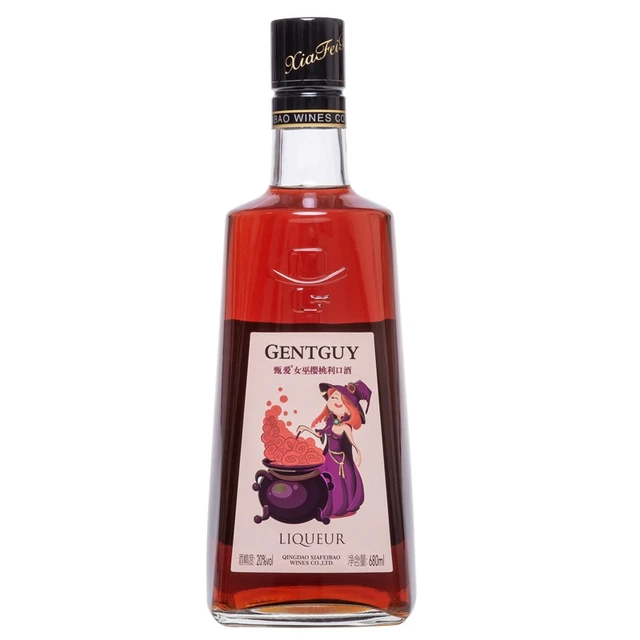 甄爱樱桃利口酒680ml20度洋酒 甄爱女巫樱桃利口酒*1