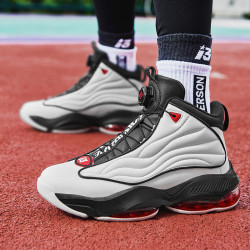 艾弗森 Iverson 篮球鞋男中帮秋冬免系鞋带气垫A285