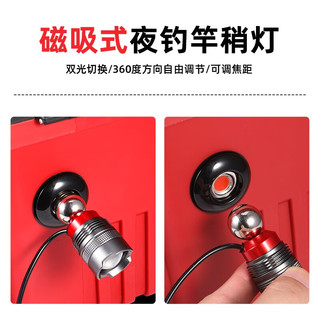 欧贝丝特（OURBEST） 欧贝丝特筏钓竿稍灯可调光调焦杆稍灯3w瓦伐钓USB钓鱼灯