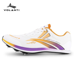 沃兰迪volanti沃兰迪911黑底闪电钉鞋厚底短跑田径钉子鞋体考跳远比赛
