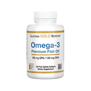 California Gold Nutrition CGN欧米伽3优质鱼油高纯度omega3深海鱼油成人胶囊100粒