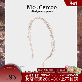 奢蔻（Cercoo）Mo&Cercoo海色贝珠系列珍珠发箍高颅顶发饰显脸小 珍珠白