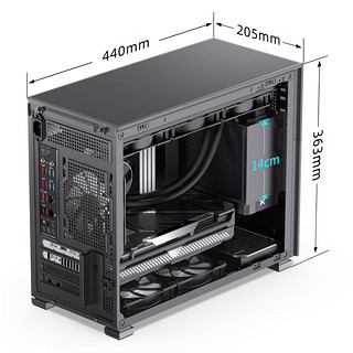 JONSBO 乔思伯 松果D31定制机箱MATX二次元UV打印动漫来图定制360水冷游戏主机箱 D31丨黑色标准版丨