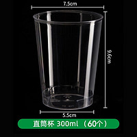 子木雅居 一次性杯子透明航空杯加厚塑料杯硬水杯茶杯太空杯硬质水晶 250ml磨砂杯80只(买160只发180