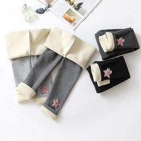 YOCAYOCA 悠咔悠咔 女童打底裤加绒加厚保暖裤秋装外穿儿童裤子冬季一体绒女孩长裤