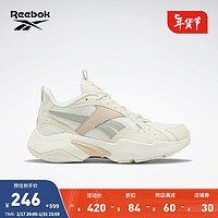 Reebok锐步2023女TURBO复古厚底奶芙运动休闲老爹鞋 GV6937 中国码:35(22cm),US:5