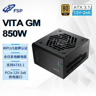 FSP 全汉 VITA GM 850W金牌全模组电源（ATX3.1/PCle 5.1 12V-2x6接口/全日系电解电容）