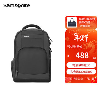 Samsonite 新秀丽 电脑包双肩包商务背包笔记本包休闲都市36B*09010黑色14英寸