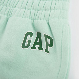 Gap 盖璞 男女幼童LOGO洋气法式圈织软卫裤秋季童装运动长裤