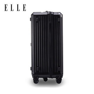 ELLE28英寸运动行李箱法国时尚拉杆箱女士旅行箱黑色高颜值TSA密码箱