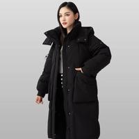 雪中飞 SNOWFLYING 女式长款保暖羽绒服